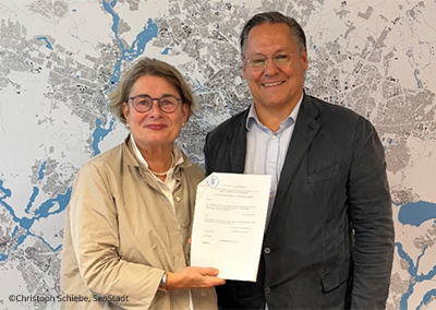 Städtebaulicher Rahmenvertrag zur Weiterentwicklung der Hertzallee Nord unterzeichnet